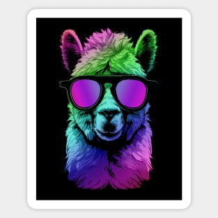 Alpaca Vibrant Colors Magnet